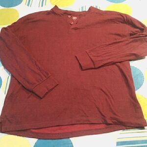 Rustic Ridge, mens pullover,  duo lined, large. 1/4 button down with mock collar